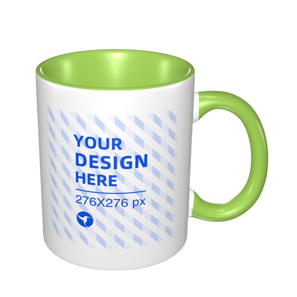 Keramiktasse mit Komfortgriff in Zweifarb-Design