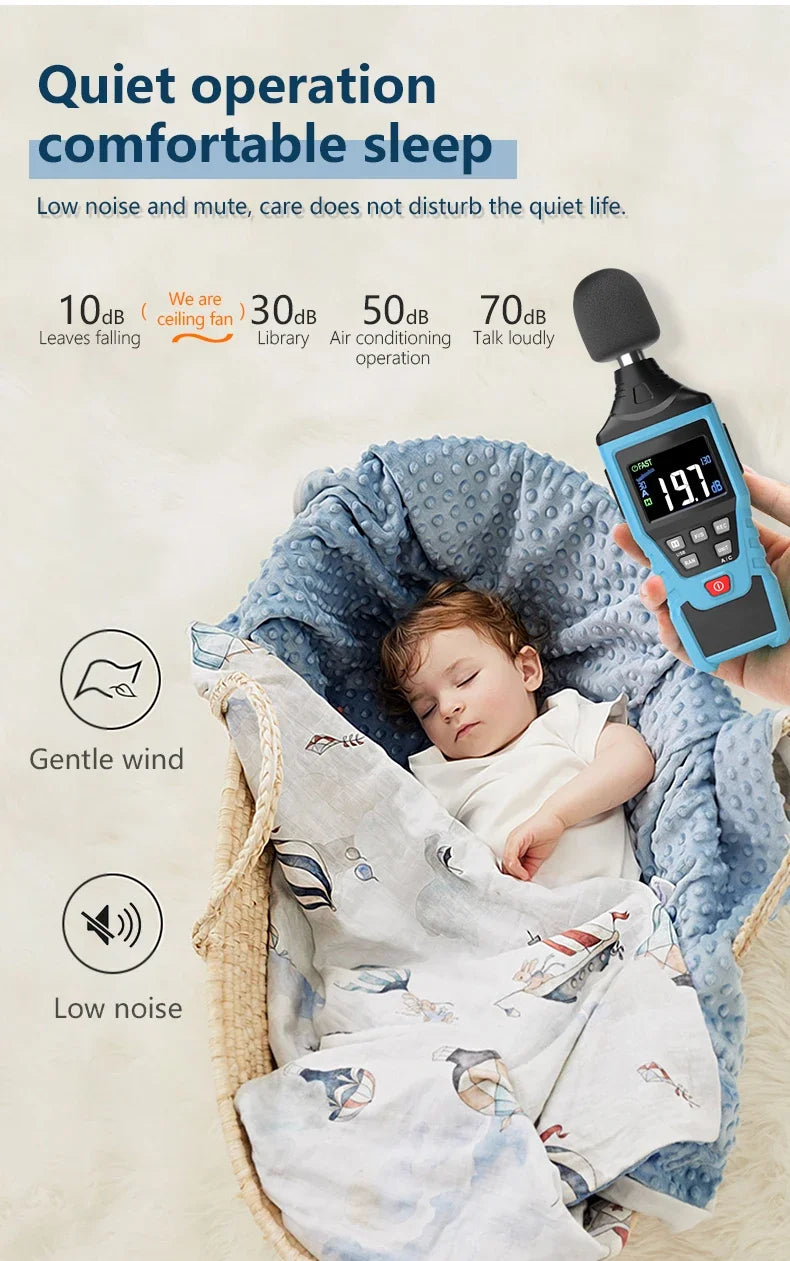52 Zoll DC-Deckenventilator mit Fernbedienung & ABS-Flügeln