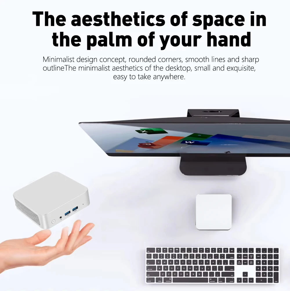 Kompakter Mini-Desktop-PC mit Intel Core i7 – Stilvoll, leistungsstark, vielseitig