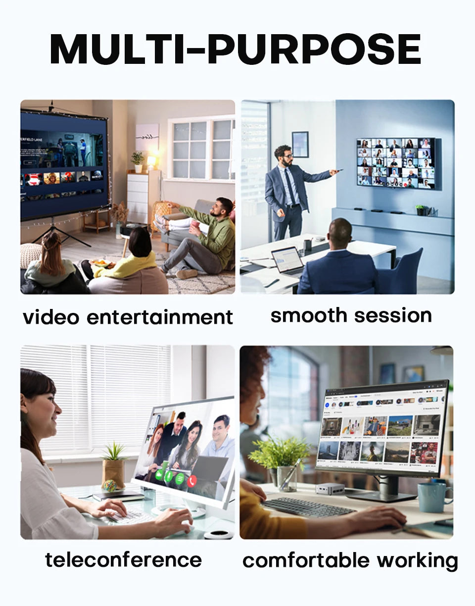 Kompakter Mini-Desktop-PC mit Intel Core i7 – Stilvoll, leistungsstark, vielseitig