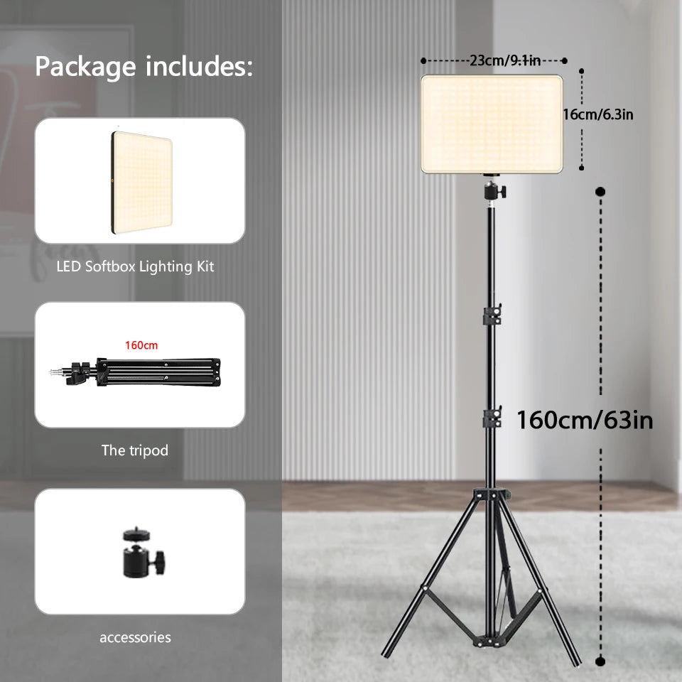 LED-Videoleuchten, Konferenzfotografie, Beleuchtung, Selfie-Licht, Fotostudio-Lampe mit Stativ für Live-Streaming, TikTok Zoom