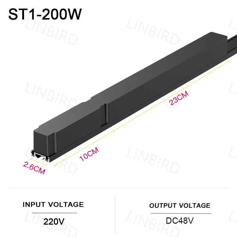 Ultradünne magnetische Aluminium-Schienenleuchte der ST1-Serie, 6 mm