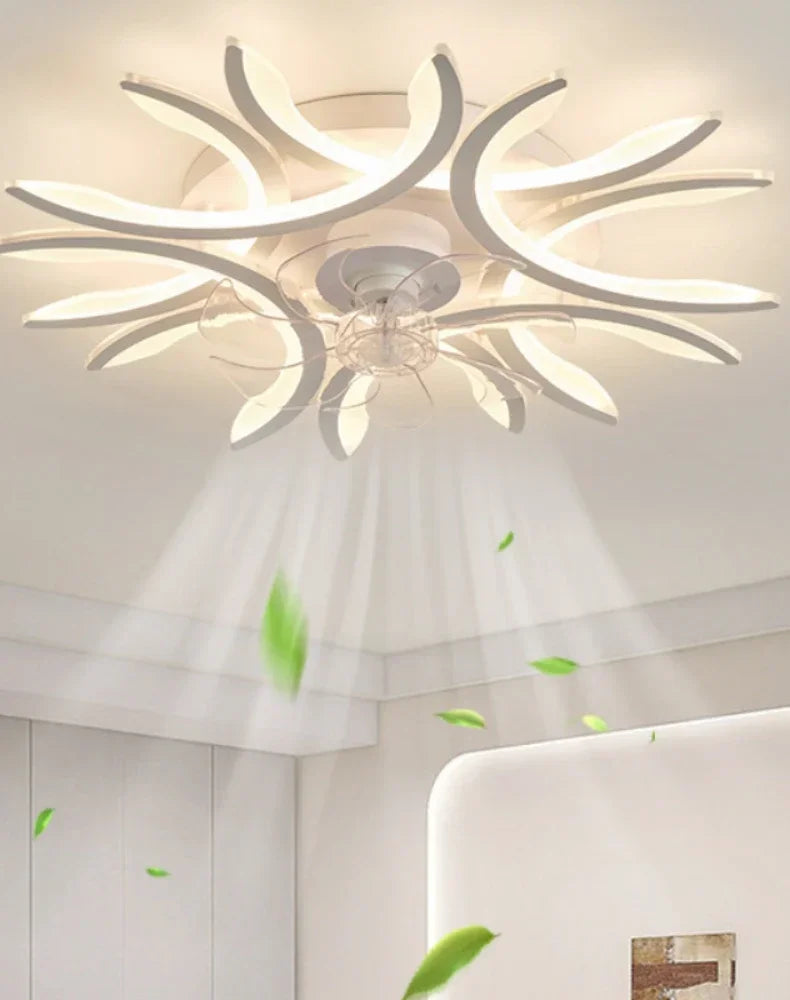 Moderne Deckenventilator-Lampe mit LED & Fernbedienung