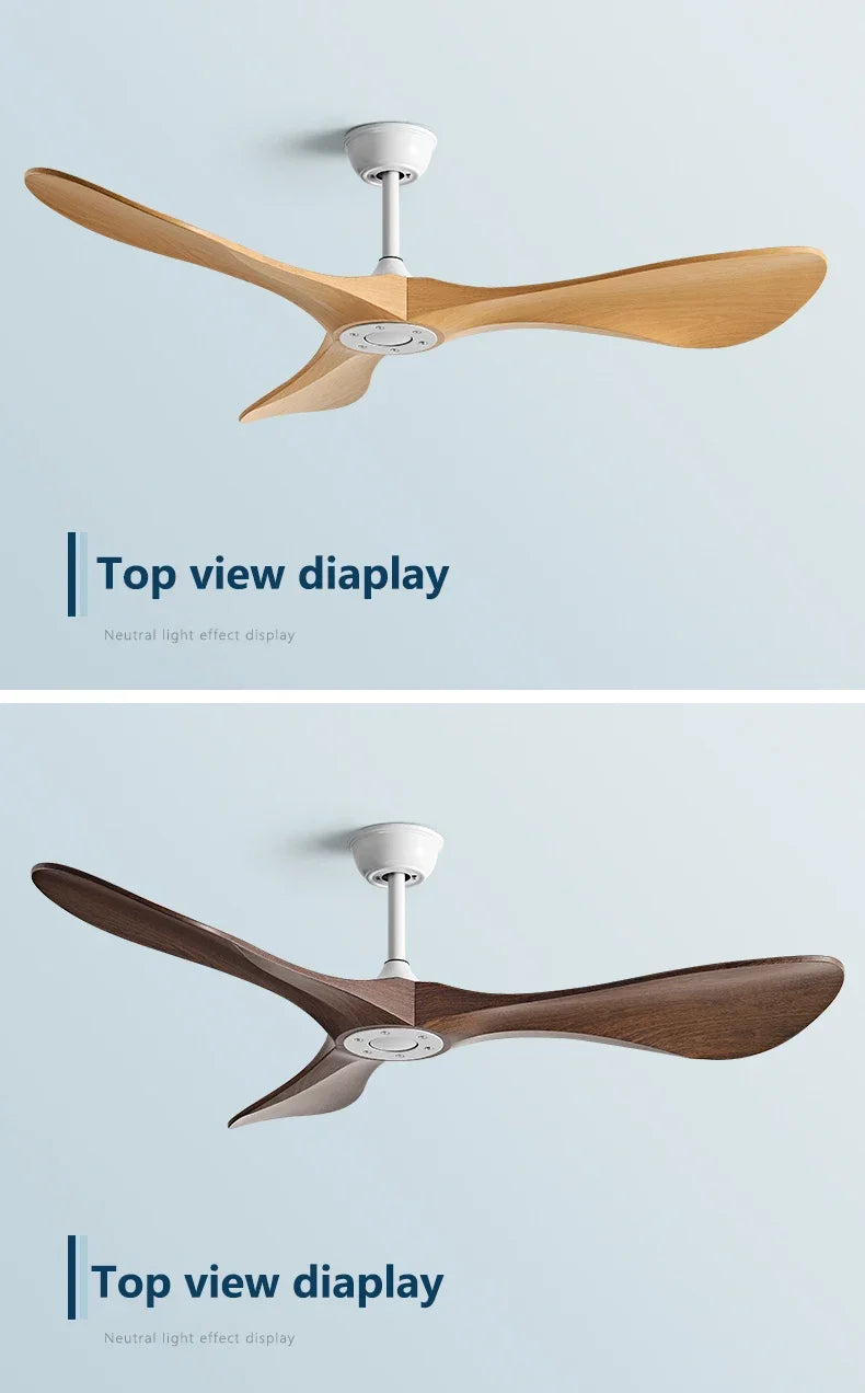 52 Zoll DC-Deckenventilator mit Fernbedienung & ABS-Flügeln