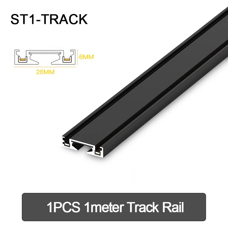 Ultradünne magnetische Aluminium-Schienenleuchte der ST1-Serie, 6 mm