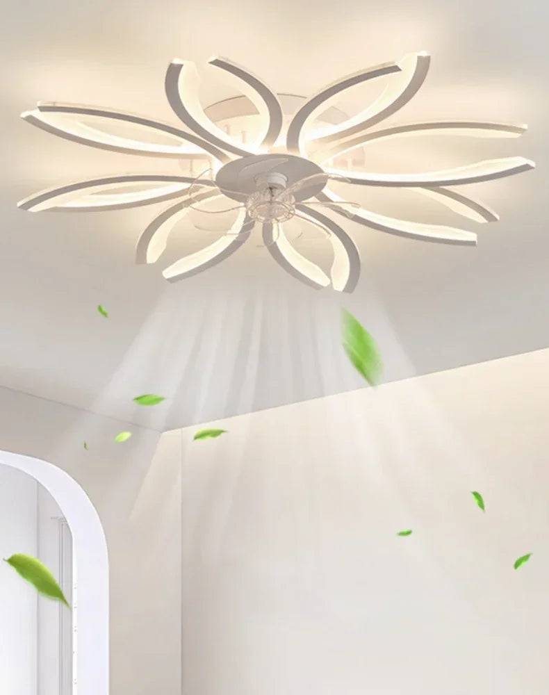 Moderne Deckenventilator-Lampe mit LED & Fernbedienung