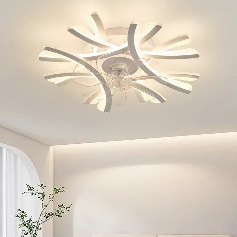 Moderne Deckenventilator-Lampe mit LED & Fernbedienung