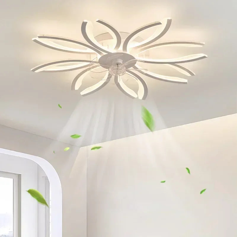 Moderne Deckenventilator-Lampe mit LED & Fernbedienung