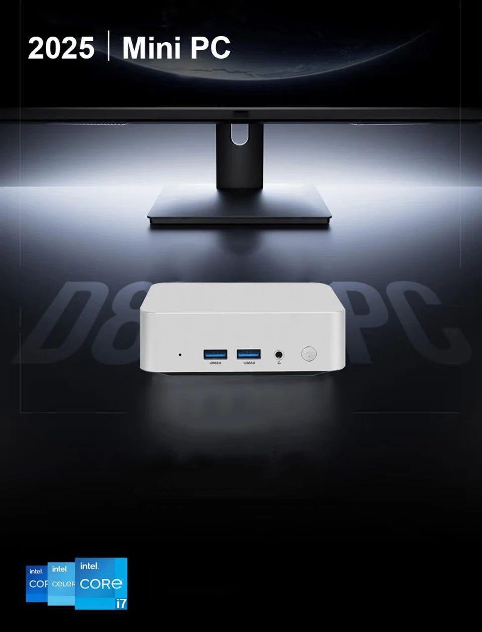 Kompakter Mini-Desktop-PC mit Intel Core i7 – Stilvoll, leistungsstark, vielseitig