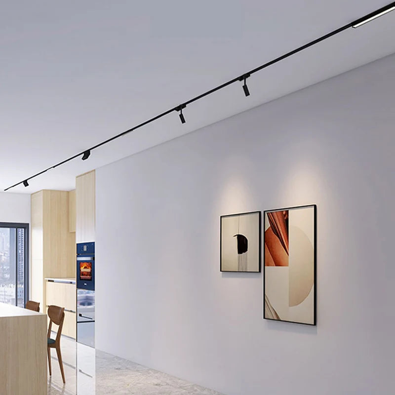 Ultradünne magnetische Aluminium-Schienenleuchte der ST1-Serie, 6 mm