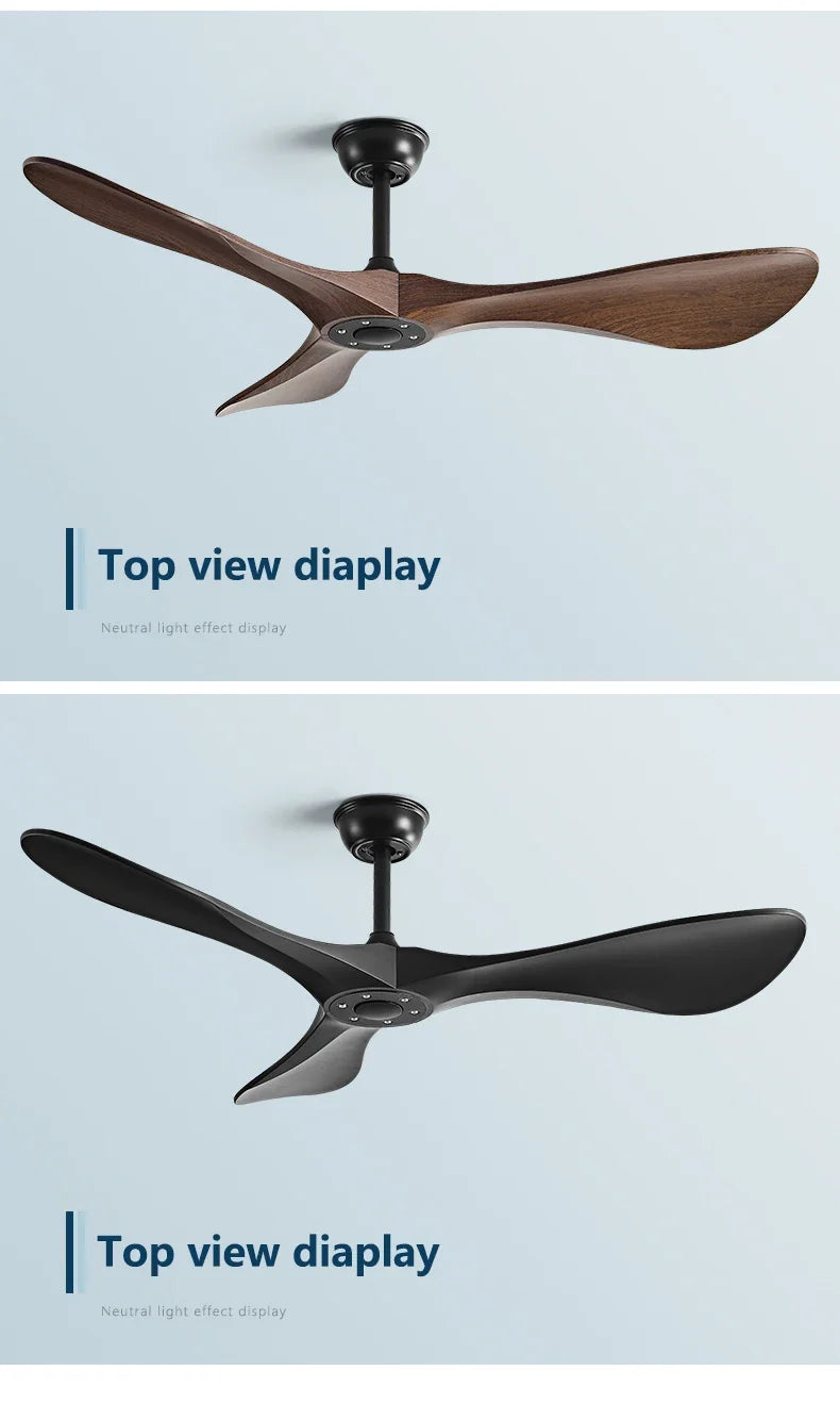 52 Zoll DC-Deckenventilator mit Fernbedienung & ABS-Flügeln