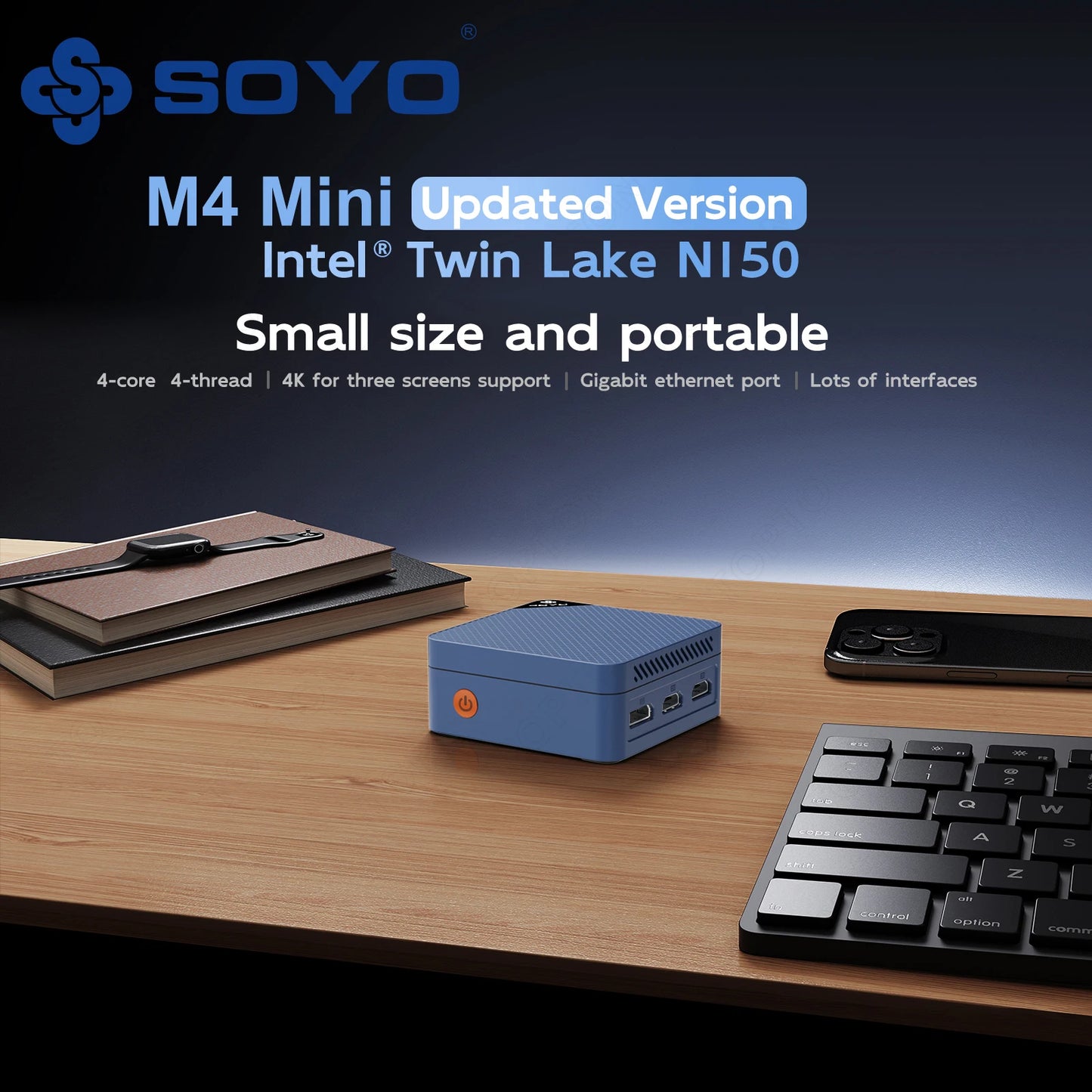 SOYO M4 Mini-PC – Kompakter Kraftzwerg mit Intel® Twin Lake N150 & Triple-Display-Support