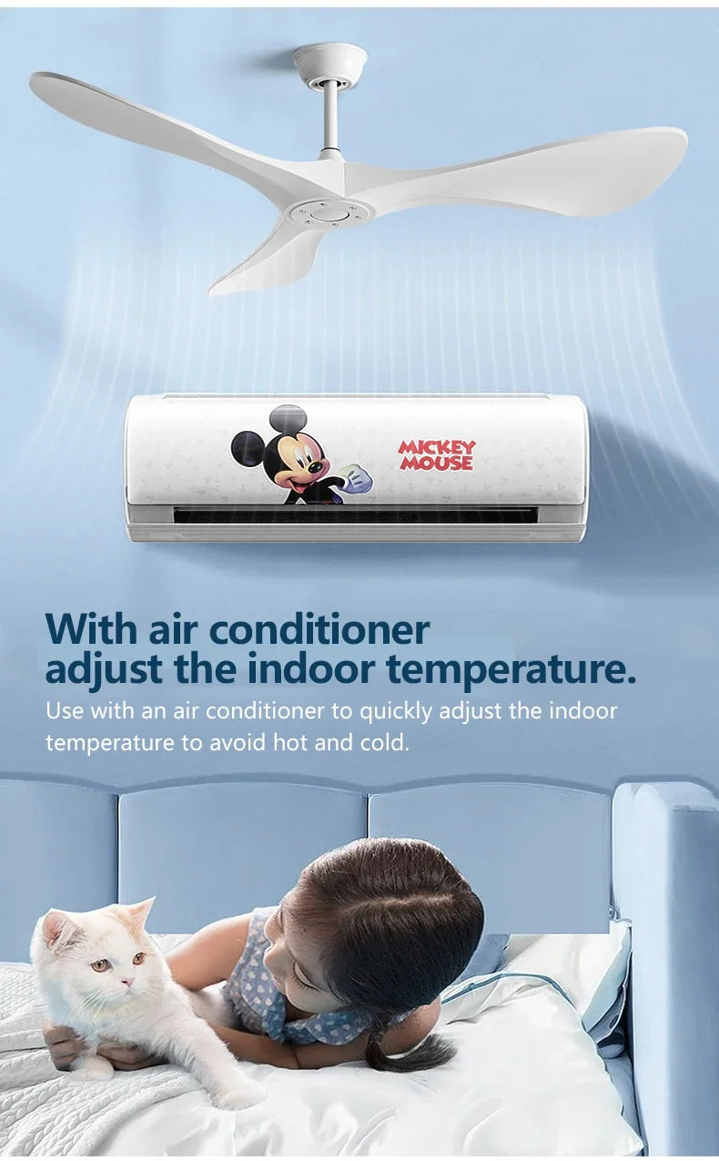 52 Zoll DC-Deckenventilator mit Fernbedienung & ABS-Flügeln