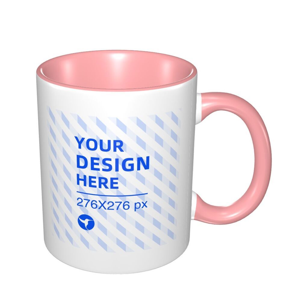 Keramiktasse mit Komfortgriff in Zweifarb-Design